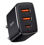 Блок питания Baseus Compact Fast Charger USB/USB-C 30W черный
