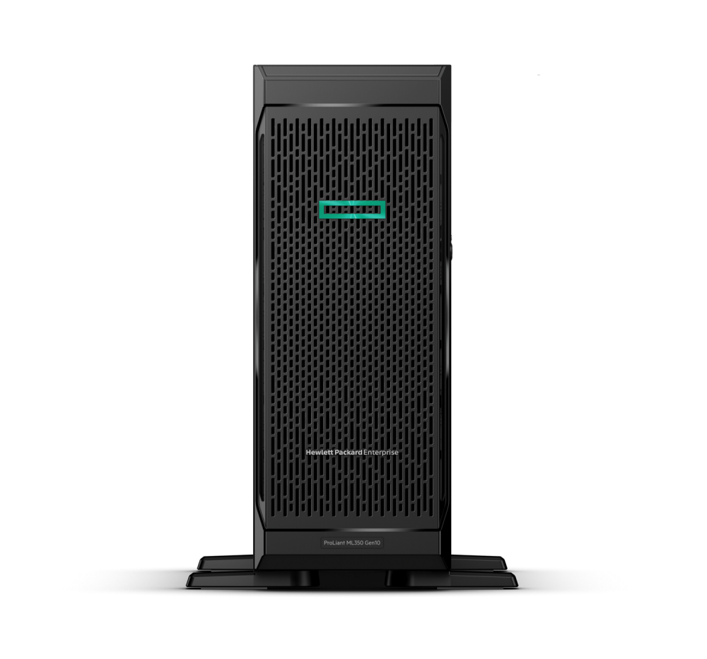 Башенный сервер - HP Enterprise ProLiant ML350  Gen10, 4U Башня, 4x 3.5“, 1x Xeon[3206R] 8 Cores, 16Gb, P21786-001