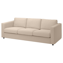 IKEA VIMLE  (ИКЕА ВИМЛЕ)  -  Чехол на диван 3-местный - Халларп бежевый