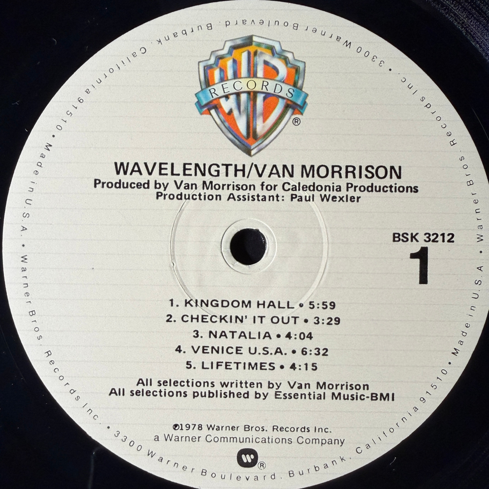 Van Morrison ‎– Wavelength (СЩА 1978г.)