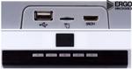 Монитор потолочный - ERGO ER17M с экраном 17.3” (1920х1080 FullHD IPS) серый