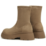 Teenmix Refined Luxury Thin Fleece Boots Crew Ankle Boots 4.5cm Women"s