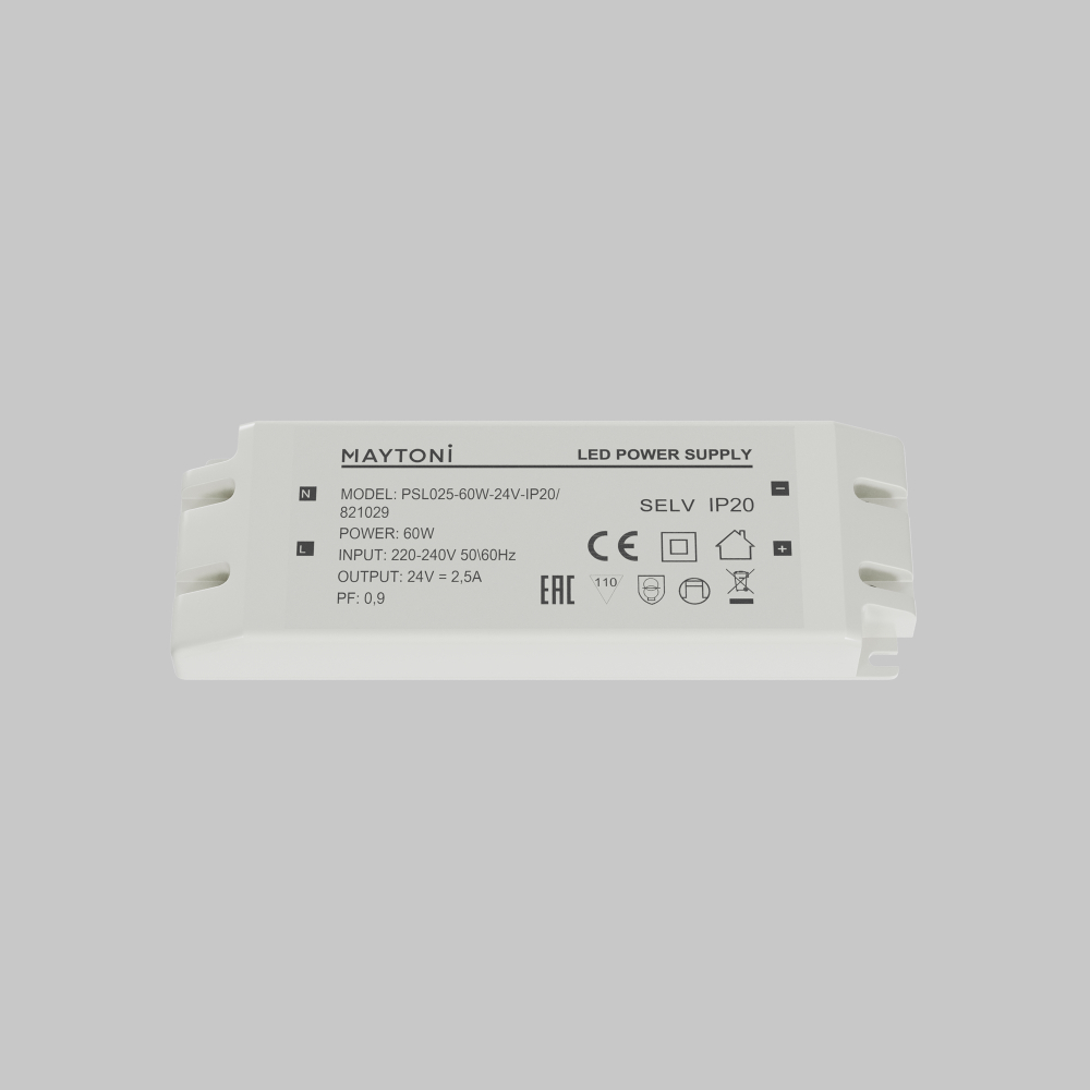Источник напряжения Maytoni PSL025 24В 60Вт IP20 821029