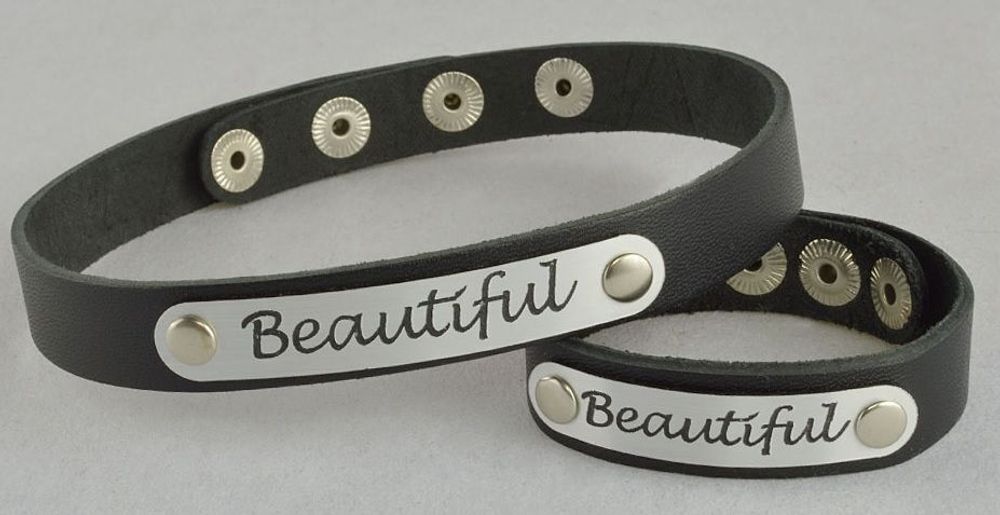 Черный чокер Beautiful (Цвет: черный с серебристым)