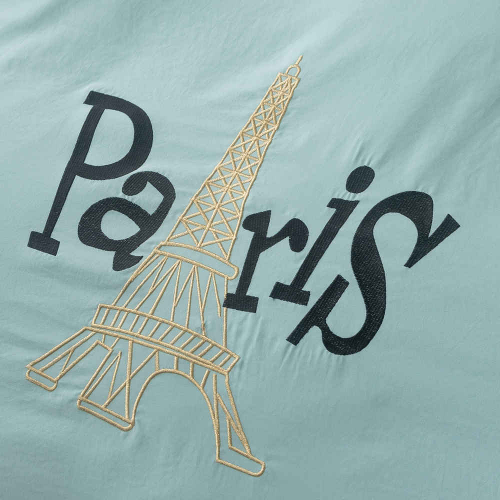 КПБ Mood of Paris на резинке MPR003, 2 спальный, 4 наволочки, простынь 160*200*35