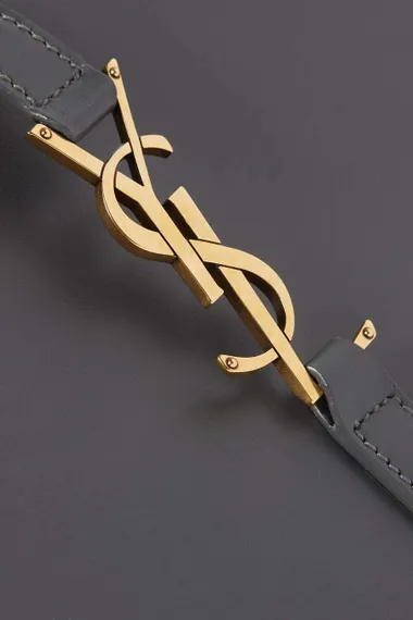 Сумка Saint Laurent Le 5 à 7 Hobo серый