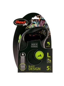 Поводок-Рулетка Black Design L до 50кг лента 5м