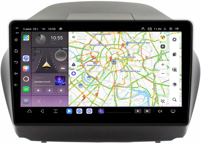 Магнитола для Hyundai iX35 2009-2015 - Kuberg QLed, Android 13, Быстрейшая, CarPlay, SIM-слот