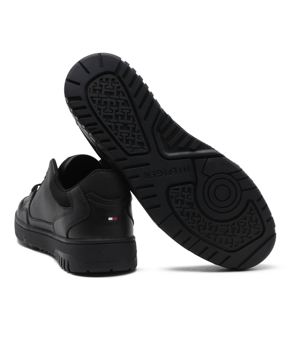 Кожаные кроссовки th basket core ess Tommy Hilfiger - черный(FM0FM05040)