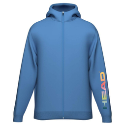 Мужская теннисная толстовка Head Rally Hoodie Full Zip - blue