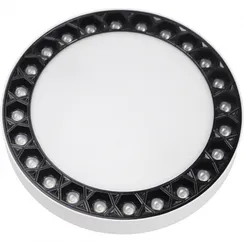 Потолочный светильник Mercury 5552-36W-D217-3/4K-WH+BK iLedex