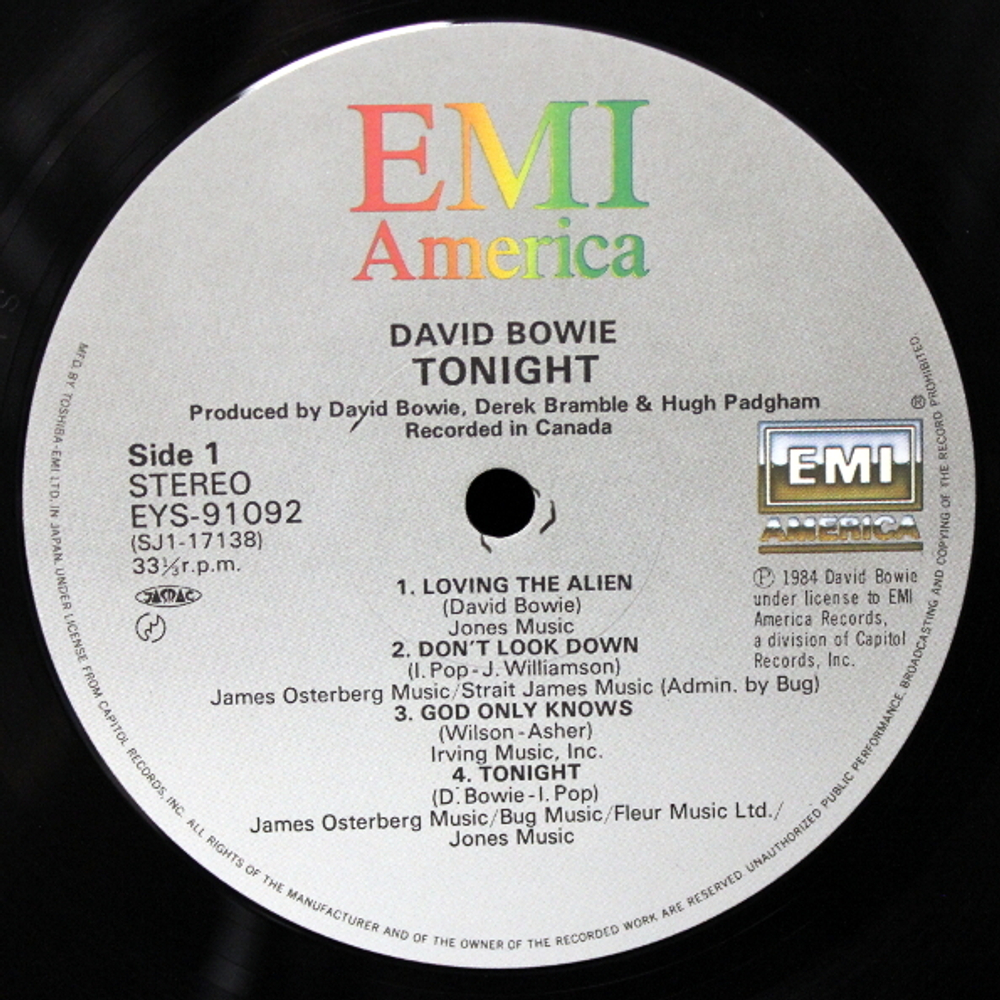David Bowie / Tonight (LP)