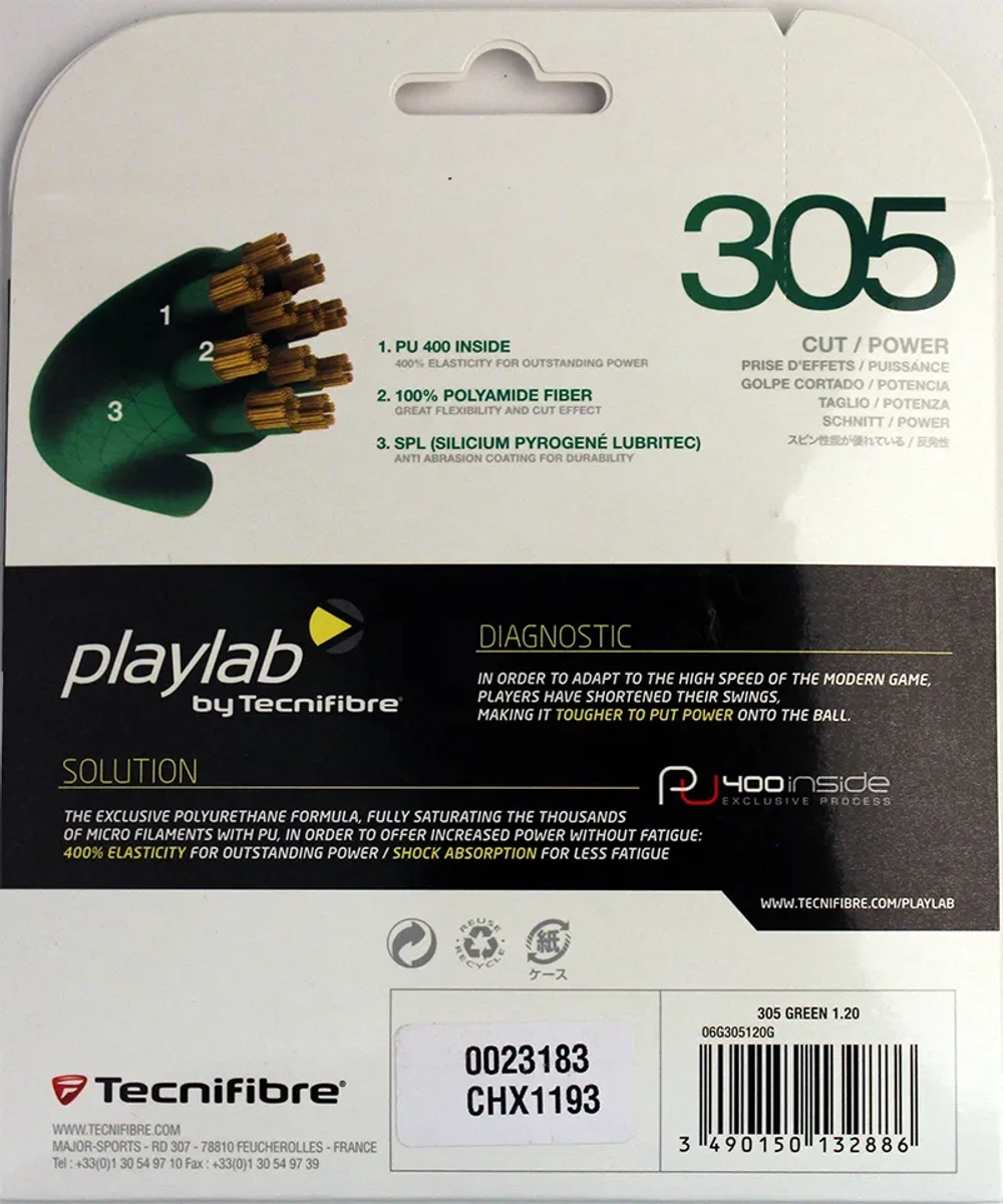 Струны для сквоша Tecnifibre 305 (9,7 m) - green