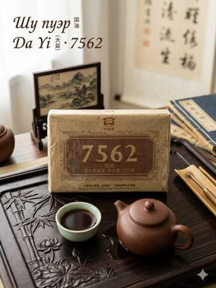 Шу пуэр Da Yi (大益) · 7562