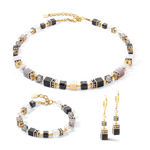 Серьги Coeur de Lion Black-Gold 3039/21-1316
