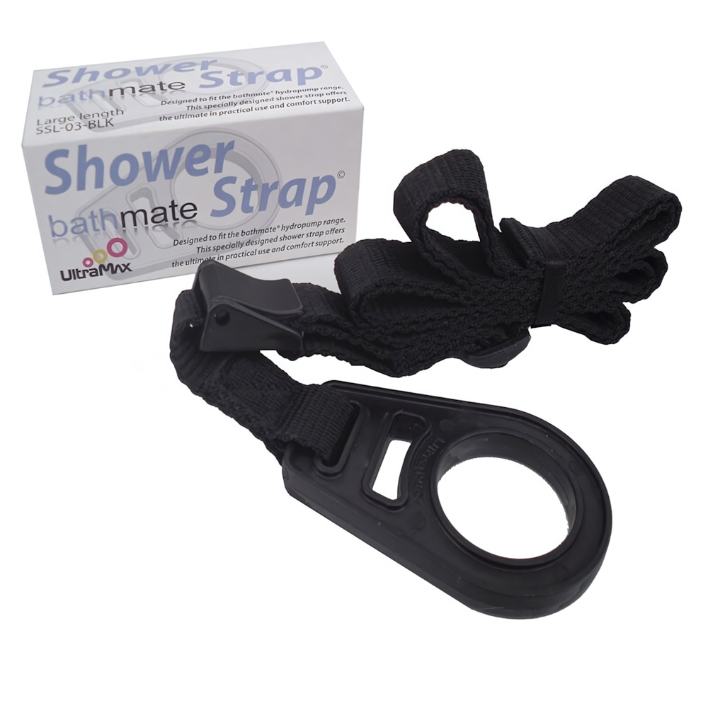 Ремень Bathmate Shower Strap для фиксации гидронасоса на шее (Цвет: черный)