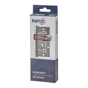 Петля универсальная без врезки PUNTO 200-2B 100x2,5 GM оружейная сталь /64011/ (1 шт)