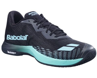 Мужские кроссовки для бадминтона/сквоша Babolat Shadow Spirit 2 - black/cyan