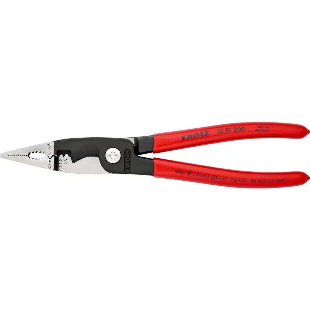 Электромонтажные клещи черненые 200 мм Knipex 13 81 200 SB