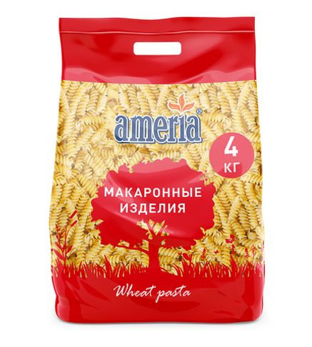 Макаронные изделия Америя Спиральки,4 кг.