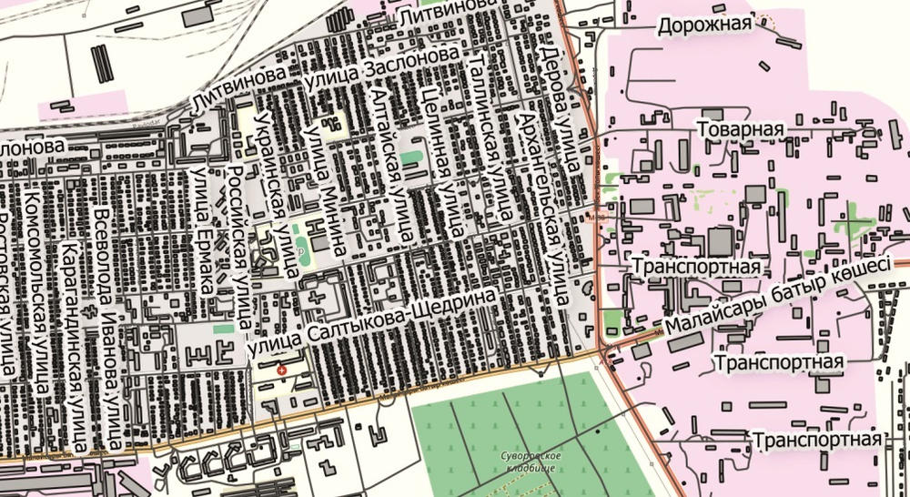 План-схема города Павлодар большая, 2026 год(150 х 200 см)