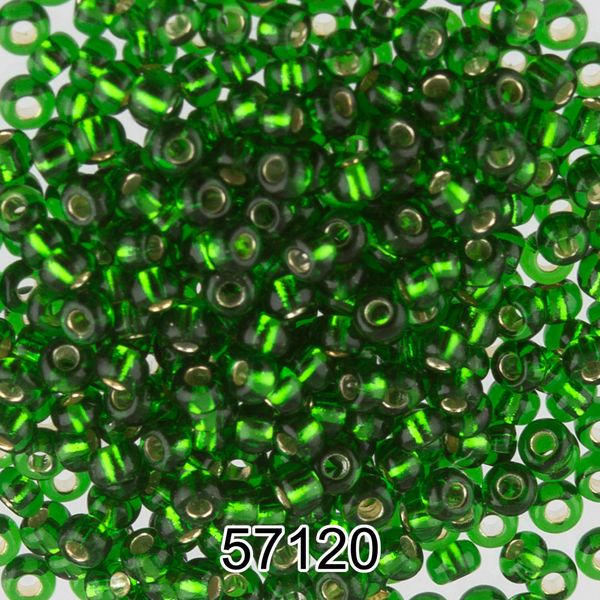 Бисер Preciosa 10/0 (2.3 мм), 500 г, 57120 (Ф162) зеленый