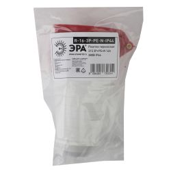 Розетка ЭРА R-16-3P-PE-N-IP44 переносная 215 3Р+РЕ+N 16А 380В IP44 | Электротовары