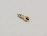 Mini Jack 3,5 mm с наружной резьбой (Черный) + переходник 6.3
