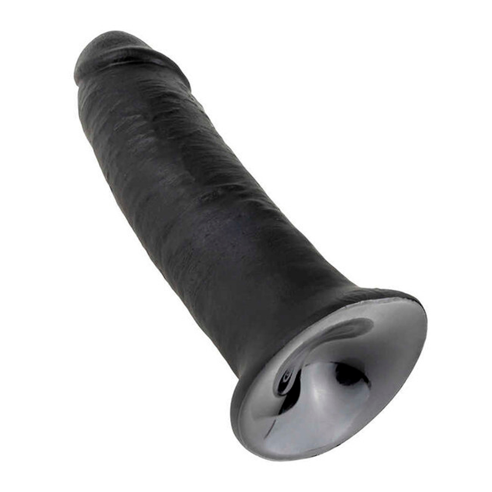 Фаллоимитатор на присоске King Cock 10" Cock, черный (Цвет: черный)