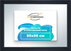 Зеркало настенное в раме 50x95