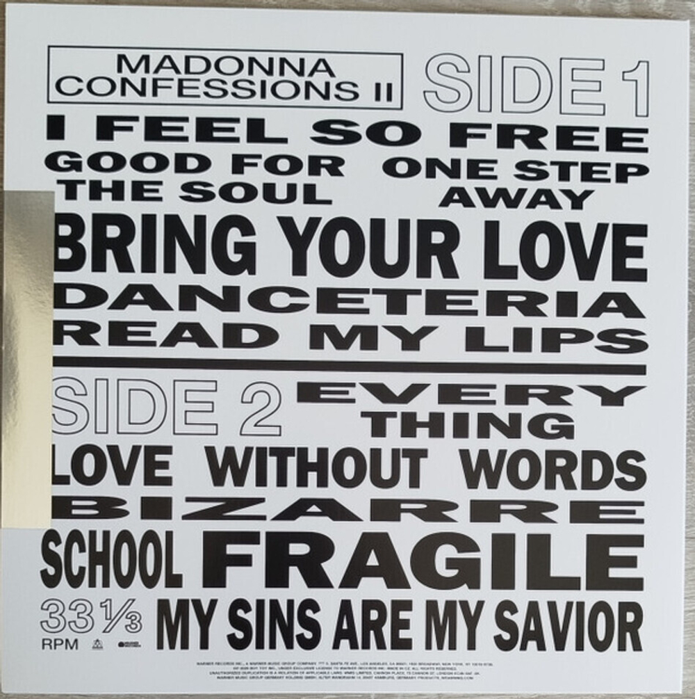 Madonna / Confessions II (Coloured Vinyl)(Limited Edition)(LP)