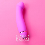 Розовый вибромассажер 15см с изогнутой головкой Bior Toys Cosmo WSL-15012