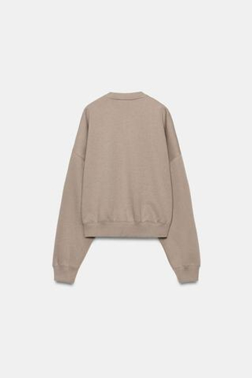 ZARA БАЗОВАЯ ТОЛСТОВКА, СВЕТЛО-КОРИЧНЕВЫЙ