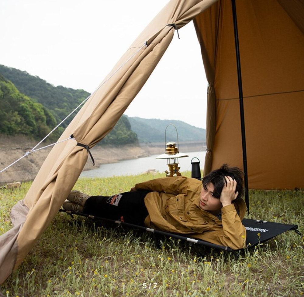 Раскладушка Naturehike XJC05, 190х65х15 см, до 150 кг, черная, артикул NH20JJ001-BL