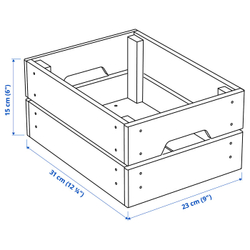 IKEA KNAGGLIG  (ИКЕА КНАГГЛИГ)  -  Ящик - сосна 23х31х15 см