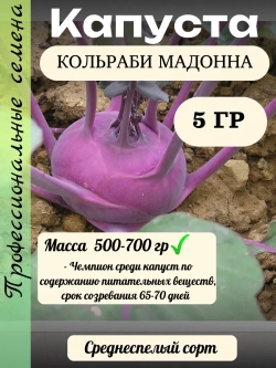 Семена Капуста кольраби Мадонна 5гр