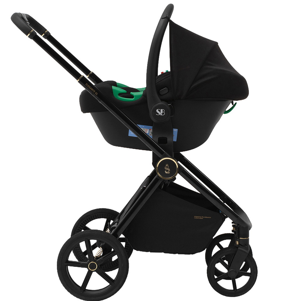 Коляска 4 в 1 Sweet Baby SBL Elegante Therma Colore + автокресло Elegante Plus с базой i-Size ISOFIX DK780 Mokka