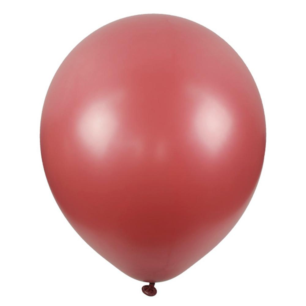 Воздушные шары с гелием и обработкой Пастель WINE RED Винно-красный 846  12"/30 см
