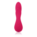 Красный перезаряжаемый вибратор со стимуляцией клитора Silhouette S17 (Цвет: красный)