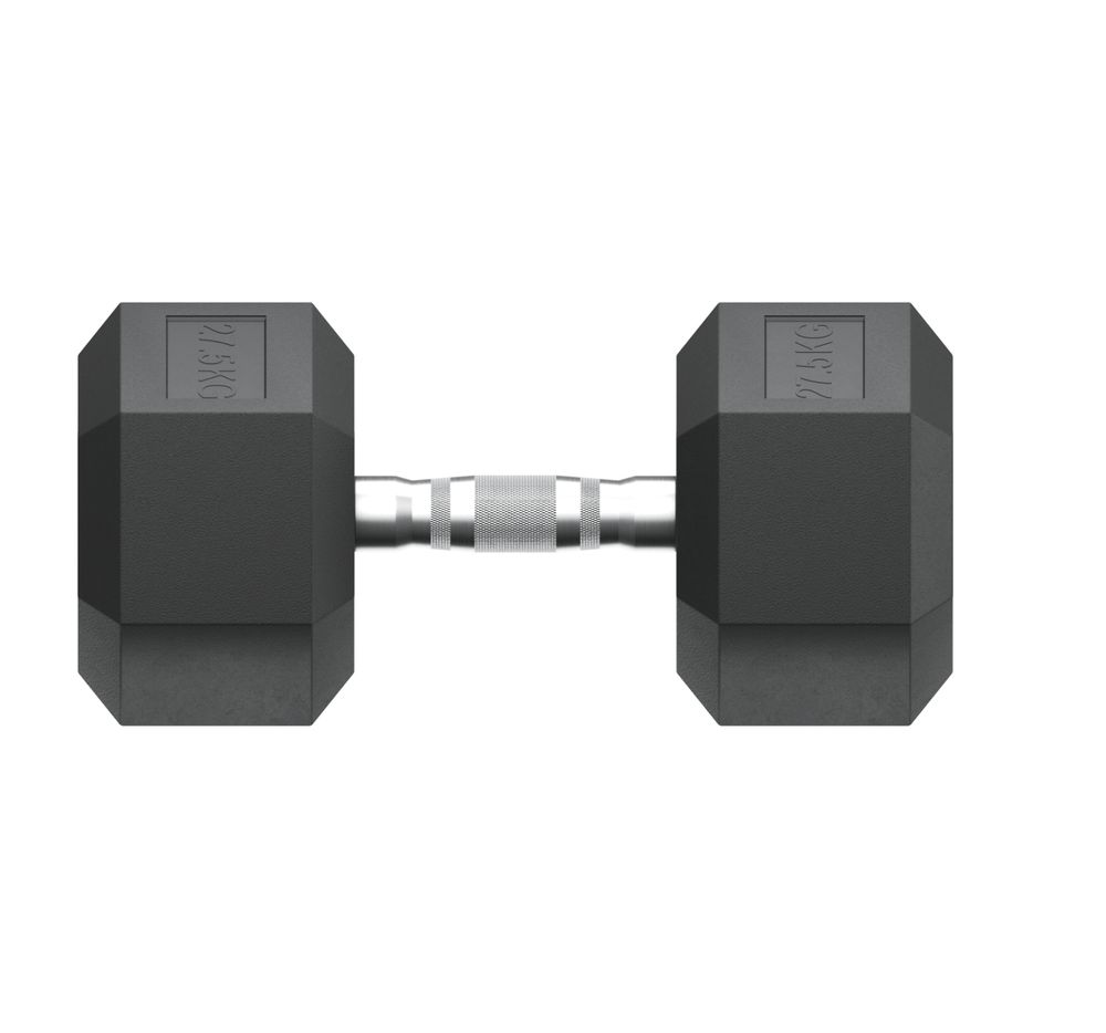 Гантель гексагональная UNIX Fit обрезиненная 27,5 кг / шт.