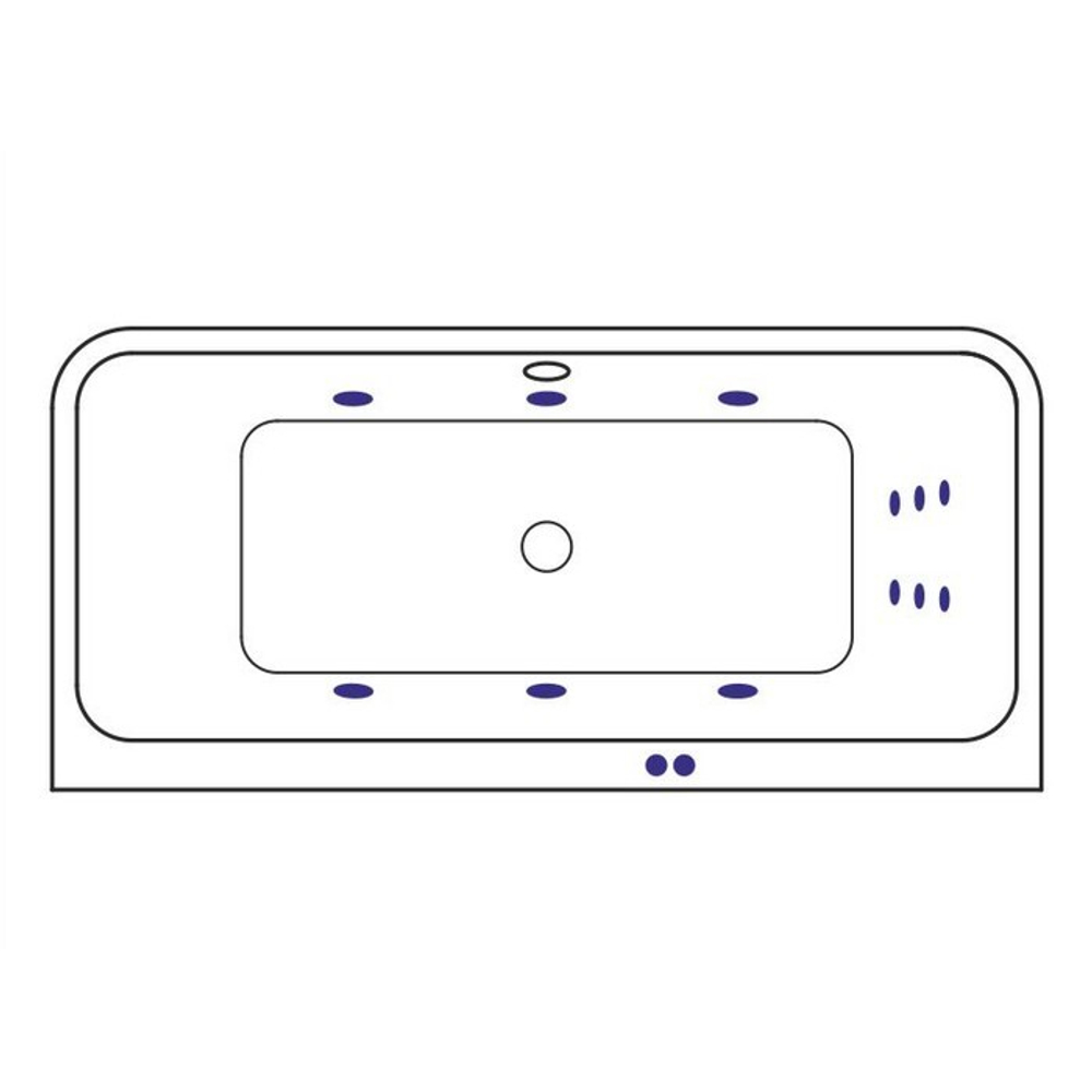 Акриловая ванна Excellent Arana Line 180x85 WAEX.ARA18.LINE