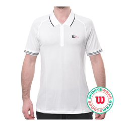 Мужское теннисное поло Wilson Series Seamless Polo - bright white
