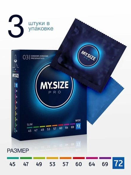 Презервативы MY.SIZE размер 72 3 шт.