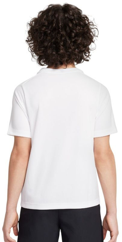 Футболка для мальчика теннисная Nike Boys Multi Dri-FIT Short-Sleeve - white/black