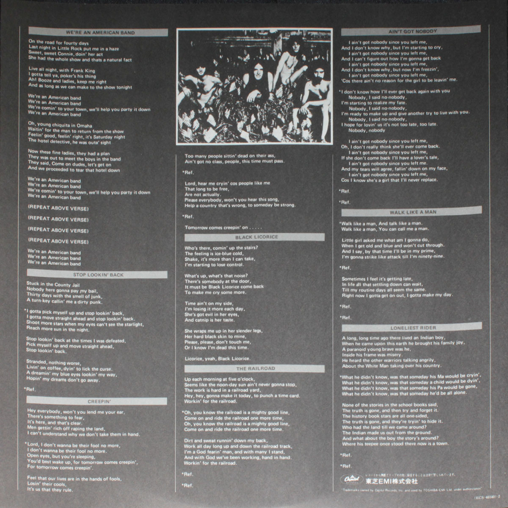 Grand Funk Railroad / We're An American Band (LP)