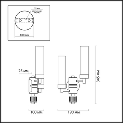 5274/2W CLASSI LN26 101 золотой Бра E14 2*40W 220V KAMILLA