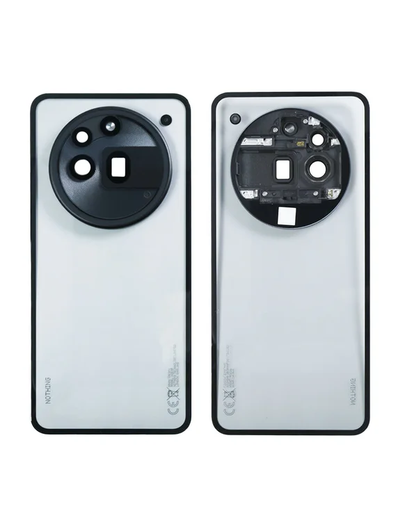 Задняя крышка для Nothing Phone (3a) Pro со стеклом камеры, черная (Black)