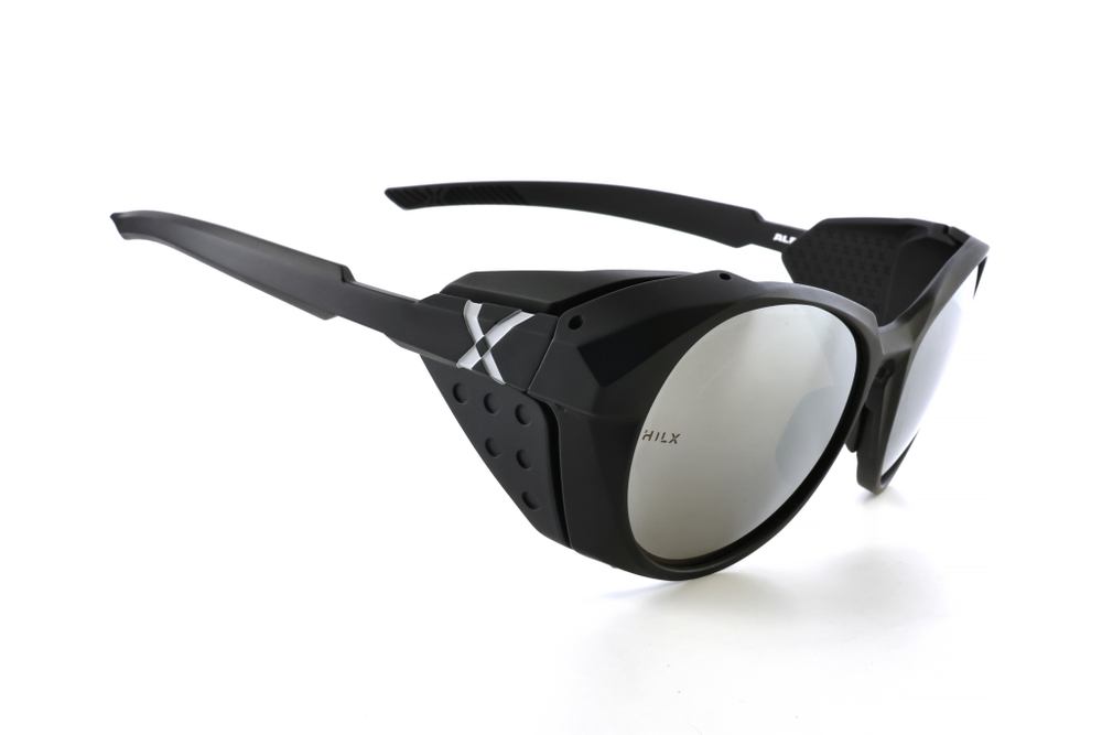 Спортивные очки HILX Oracle / Matt Black / Black Mirror Lens + Brown Mirror Polarized