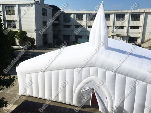 Большой надувной шатёр для мероприятий «Белая часовня», 20×15×7,5 м