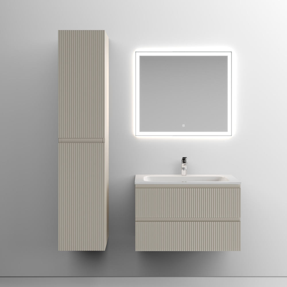 Тумба подвесная Sancos Snob T, Beige Soft 790х445х500, под столешницу без отверстия под смеситель, цвет Kreman, арт. SNT80CE